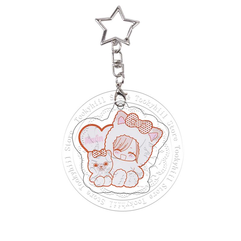 My Dress-Up Darling Acrylic Keychain Cos Props Chibi Cute Anime Charms Marin Kitagawa Keyring Bag Pendant Decoration Cartoon
