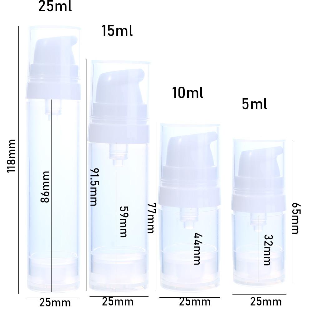 Toiletries Refillable Bottles Cosmetic Container Vacuum Pump Bottles Airless Lotion Bottle