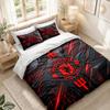 Set Biancheria da Letto 1 Copripiumino 2 Federe Stampa Manchester United Decorazione Camera da Letto Casa