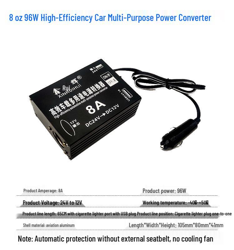 24V To 12V High-Power DC Buck Converter for Cars and Trucks