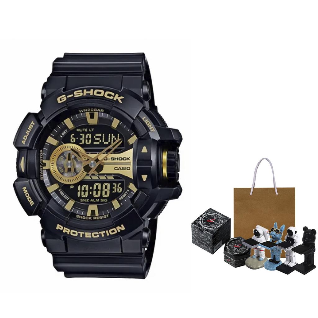 CASIO Men Liquid Crystal/Analog Dual Display Series Black Watch GA-400GB-1A9 GA-400GB-1A9