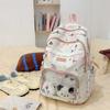 New high-value backpack female cute transparent dachshund dog backpack large-capacity casual schoolbag female