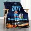 Manchester City Personalized Name Blanket Multi-purpose Personalized Blanket Durable Comfort Suitable for Picnics Sofa Living Room Nap
