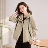 Short Coat Women's New Spring and Autumn Small Man Korean Version Loose Casual Versatile Age-reducing Hooded Jacket Top