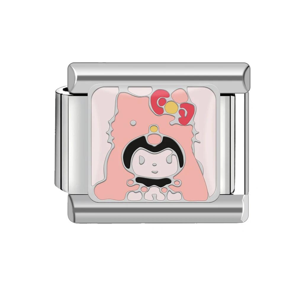 Animal Series Italian Charm Stainless Steel Bracelet 9mm Diy Super Cute