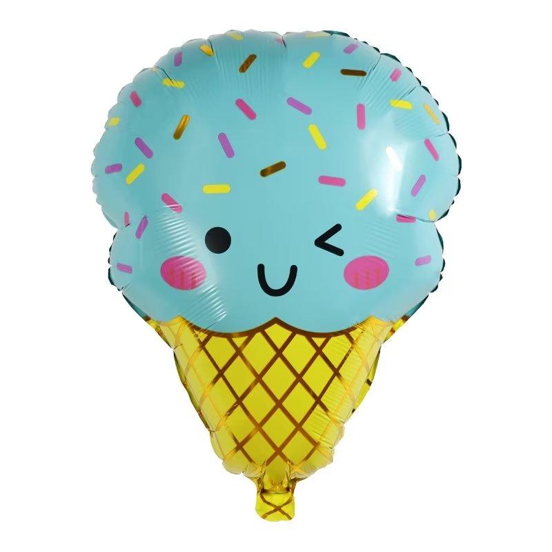 Donut Eiscreme Aluminiumfolienballon Sommer Dessert Ballon Geburtstagsparty Restaurant Dekoration Ballon