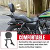 Black Motorcycle Parts Backrest Sissy Bar with Luggage Rack Rear Backrests For Harley Sportster 883 1200 X48 2004-2025