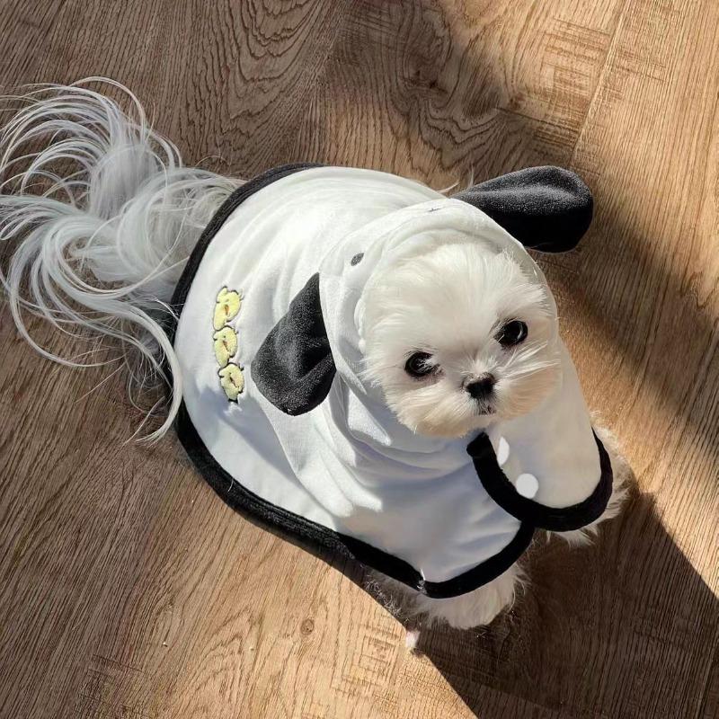 

Плащ для домашней кошки, одеяло, теплый плащ с капюшоном, стеганое одеяло, подстилка для сна, подстилка для гнезда, утолщенная осенне-зимняя ночная рубашка для собаки M back 33cm about 6-5 kg