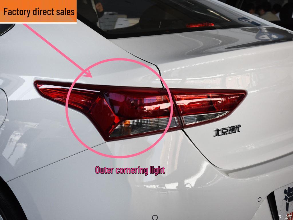 

Оригинальное качество задний фонарь стоп-сигнал в сборе для Hyundai Verna (Пекинская модель) Standard Inner Flat Light, Left Driver Side