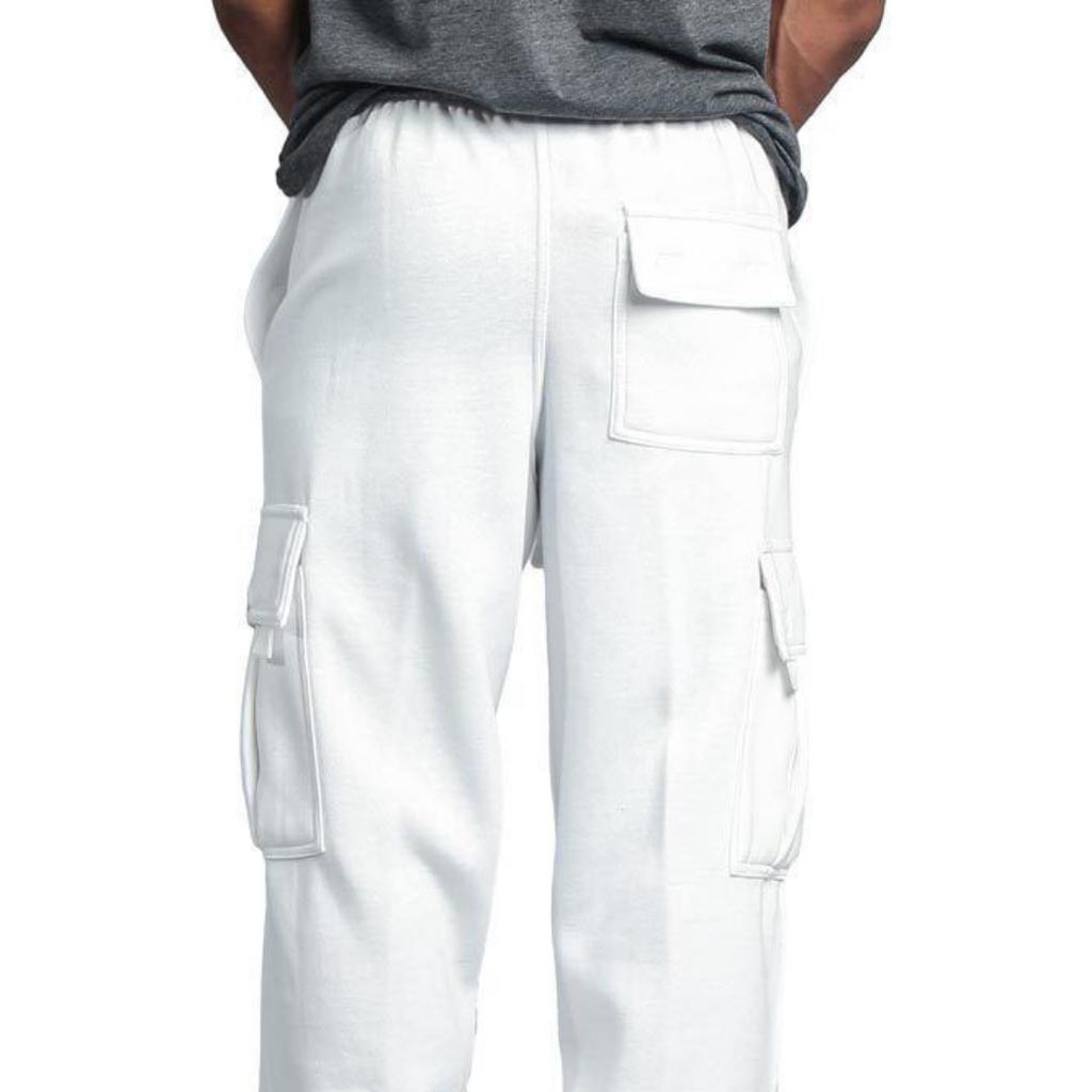 New Men's Casual Multi-Pocket Trousers Loose Straight Work Trousers