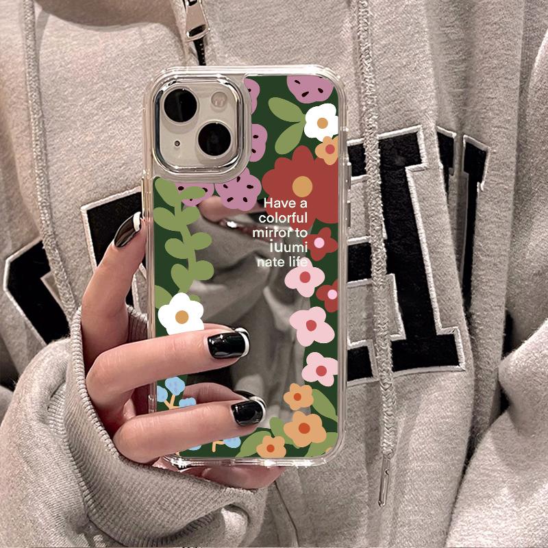 Mobile Phone Cases for iPhone 11 13 XR 15 Pro Max 12 14 Pro Max Case iPhone 16 XS Max Mirror Protective Case Mirror Exquisite Cartoon Waterproof