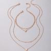 Personalized New Jewelry, Love Geometric Simple Multi-layer Bracelet Necklace Two-piece Combination Women