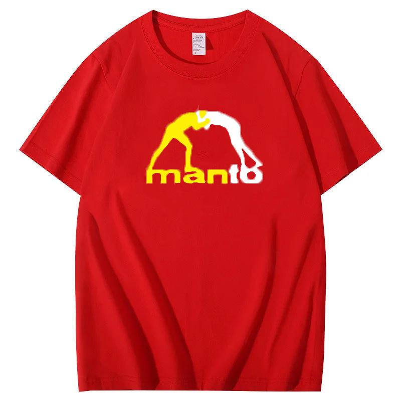 Men's T-shirt summer casual men's clothing soft polyester fabric short sleeves