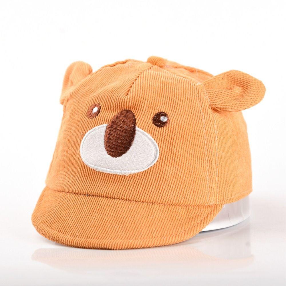 Cotton Baseball Hat Cartoon Bear Peaked Cap New Children Sun Visor  Outdoor