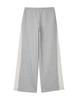 ERER Sheer Lace Panel Sweatpants Melange Gray