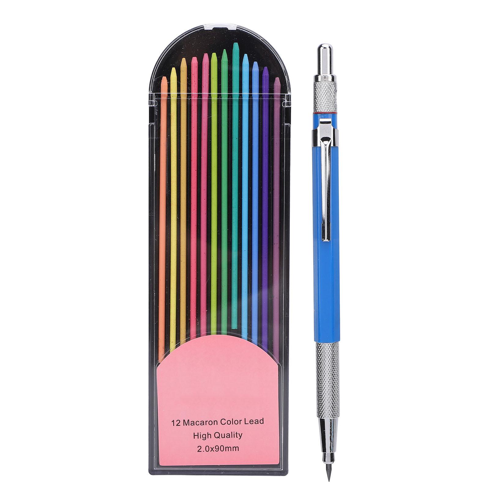 

Construction Pencil Set 12PCS Graphite Refills Construction Pencil and Storage Bag for Handcraft