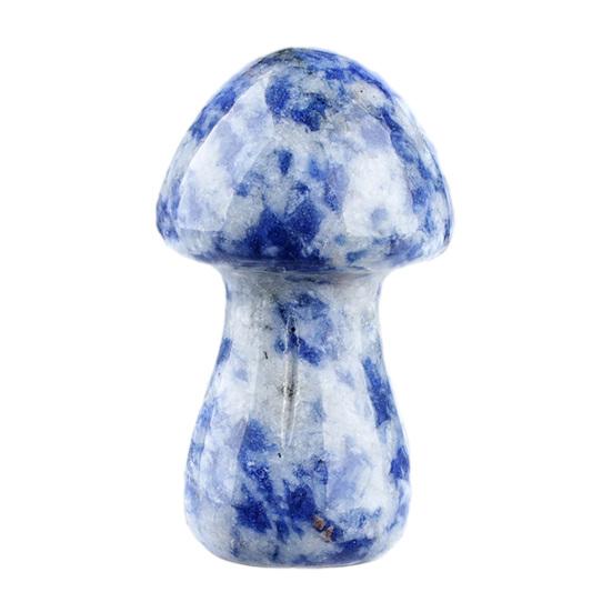 Mini Mushroom Gemstone Sculpture Cute Natural Healing Stone Polished Mushroom Figurine for Home Crafts Flower Pot Decor Gifts for Women Men