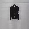 Unisex V-Neck Wool Cardigan - Autumn/Winter, Casual & Comfortable, 5-Button Design