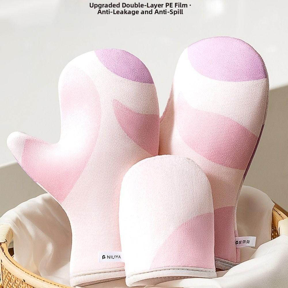 Washable Self-Tanning Mitts Quick-Drying Double-Sided Non-Stick Applicators Body Lotion Gloves