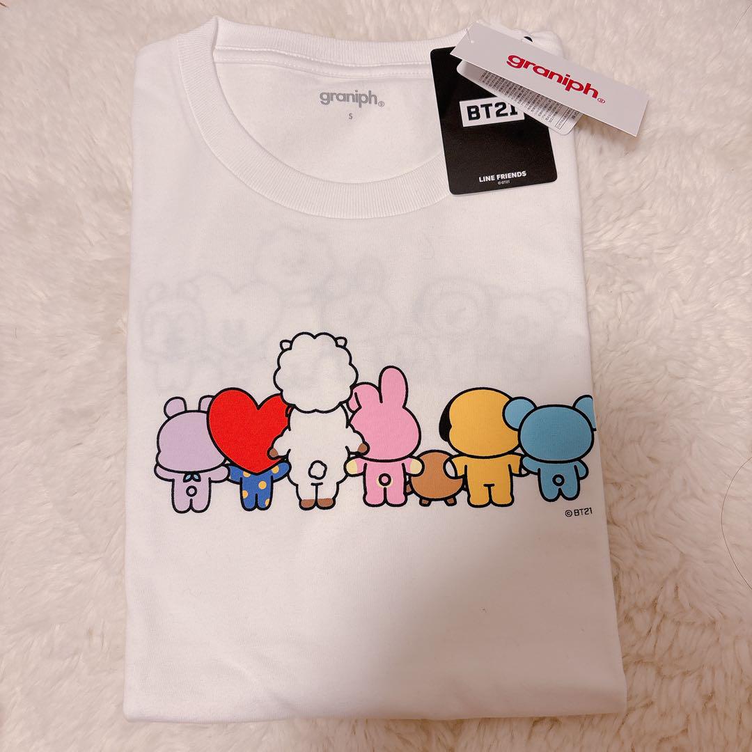 

[Б/У] Футболка BT21 в коллаборации с Graniph, Размер S, RJ