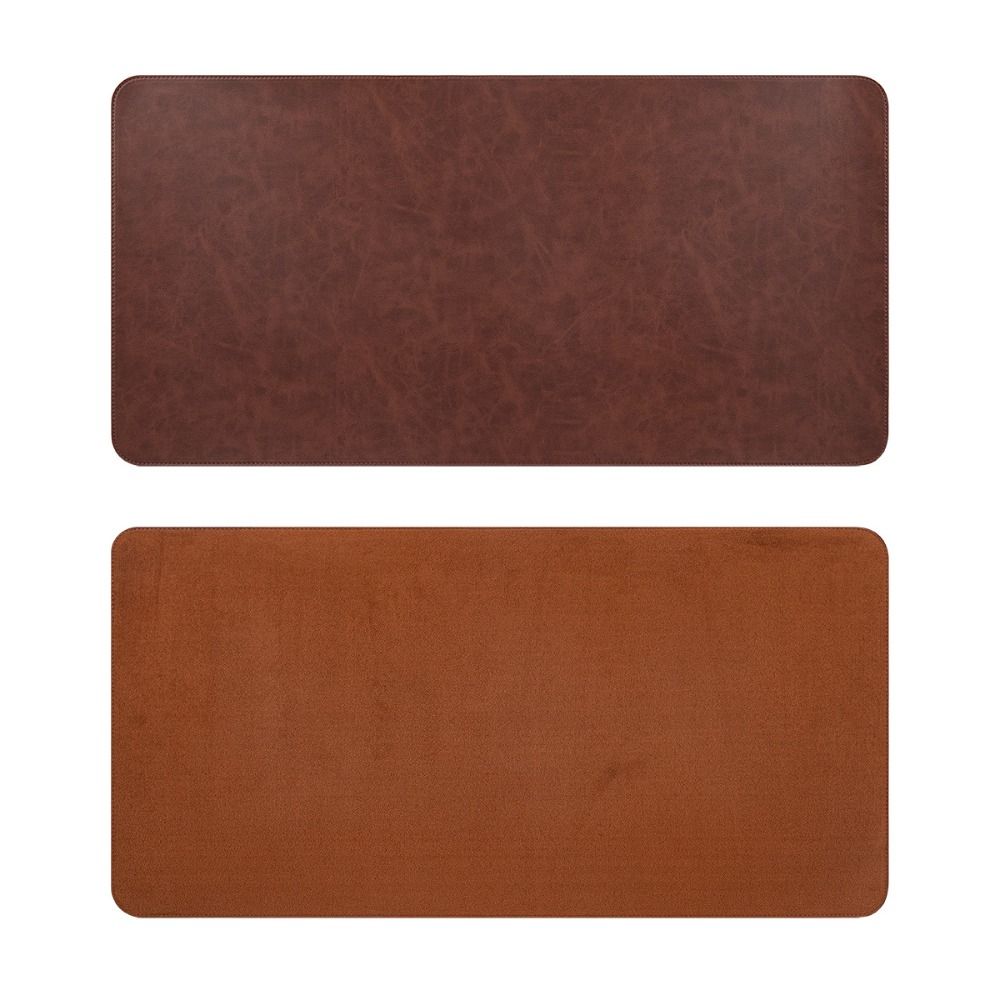Leather Keyboard Mice Mat Non-slip Writing Pad Retro Table Protector  Home Office