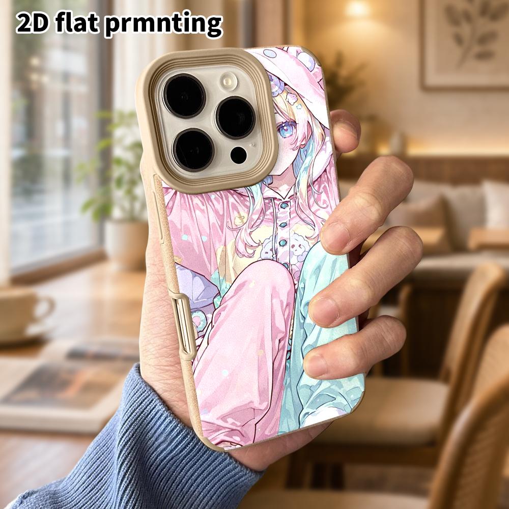 Phone Case: Lambskin 2D Flat Samsung Galaxy A34 A35 M05 M06 S20 S22 S21 FE Plus 5G Protective Case, Pajama Girl, Christmas and Halloween Gift