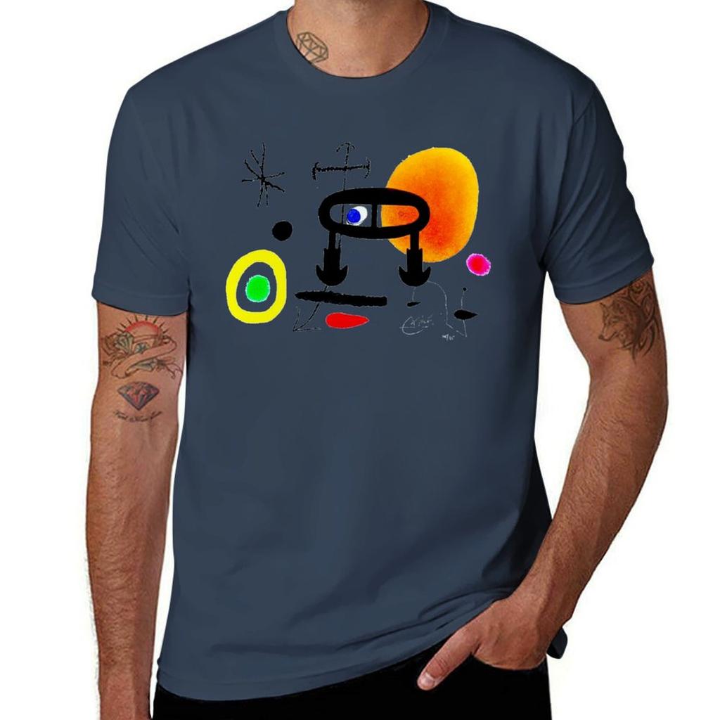 Joan Read Miró Never How Learned Abstract Surrealism To I Tshirt Work Wear Lightweight Tee