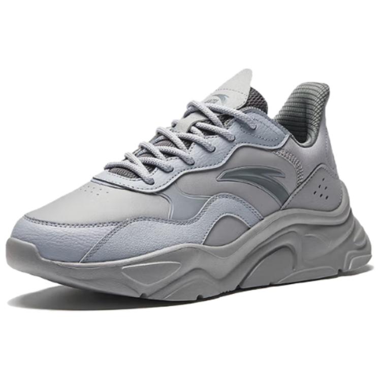 Anta Millennial Generation Abrasion Resistant Breathable Abrasion Resistant Breathable Low top Casual Shoes Men's Gray 912348826-14