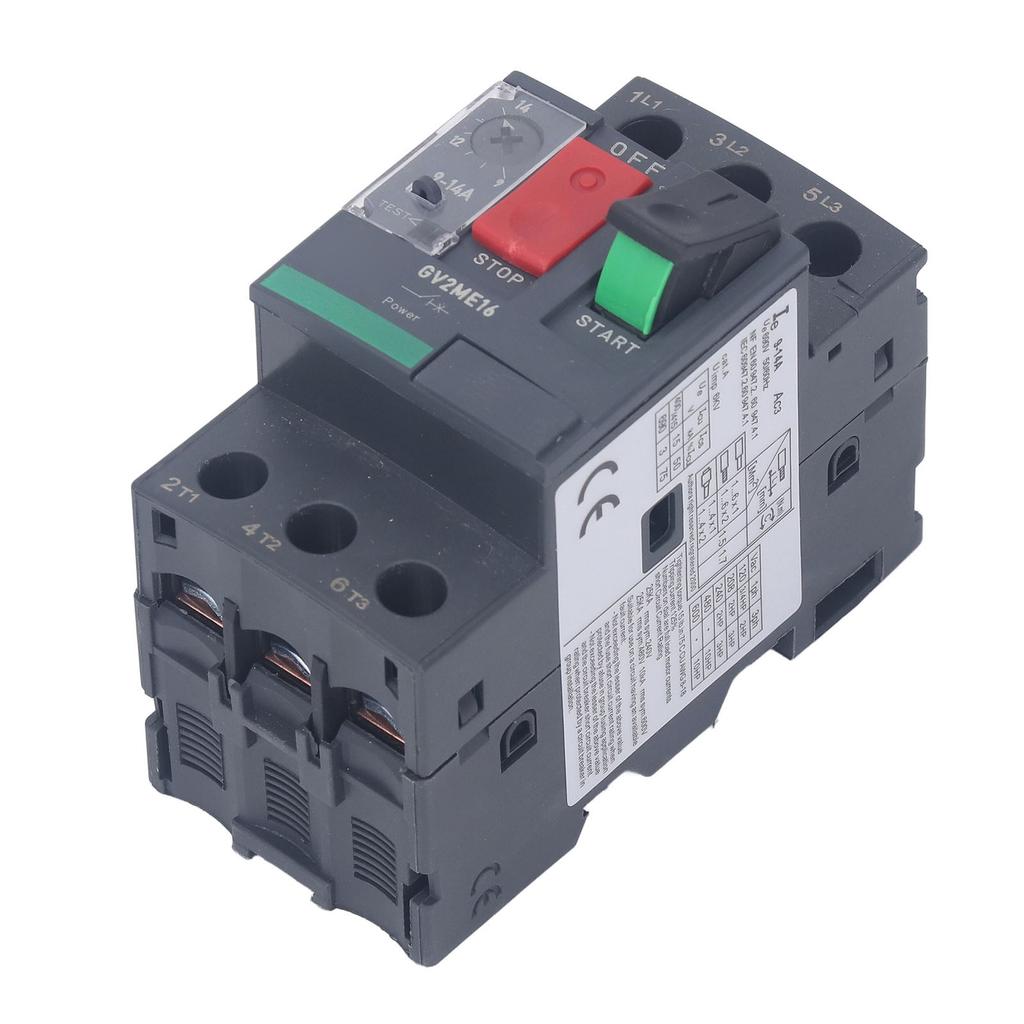 Motor Circuit Breaker Overload Protection Thermal Magnetic Manual Motor Starter Button Rail Mount AC690V GV2‑ME16 9‑14A