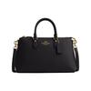 Georgia 34 Top Zip Closure Pebbled Leather Shoulder Crossbody Tote Bag Large Women Bags Gold Black CR156-IMBLK