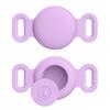 Soft Silicone Case With Keychain For Apple Airtag Dog Cat Collar Anti-Scratch Protective Cover For Air tag Luggage Backpacks