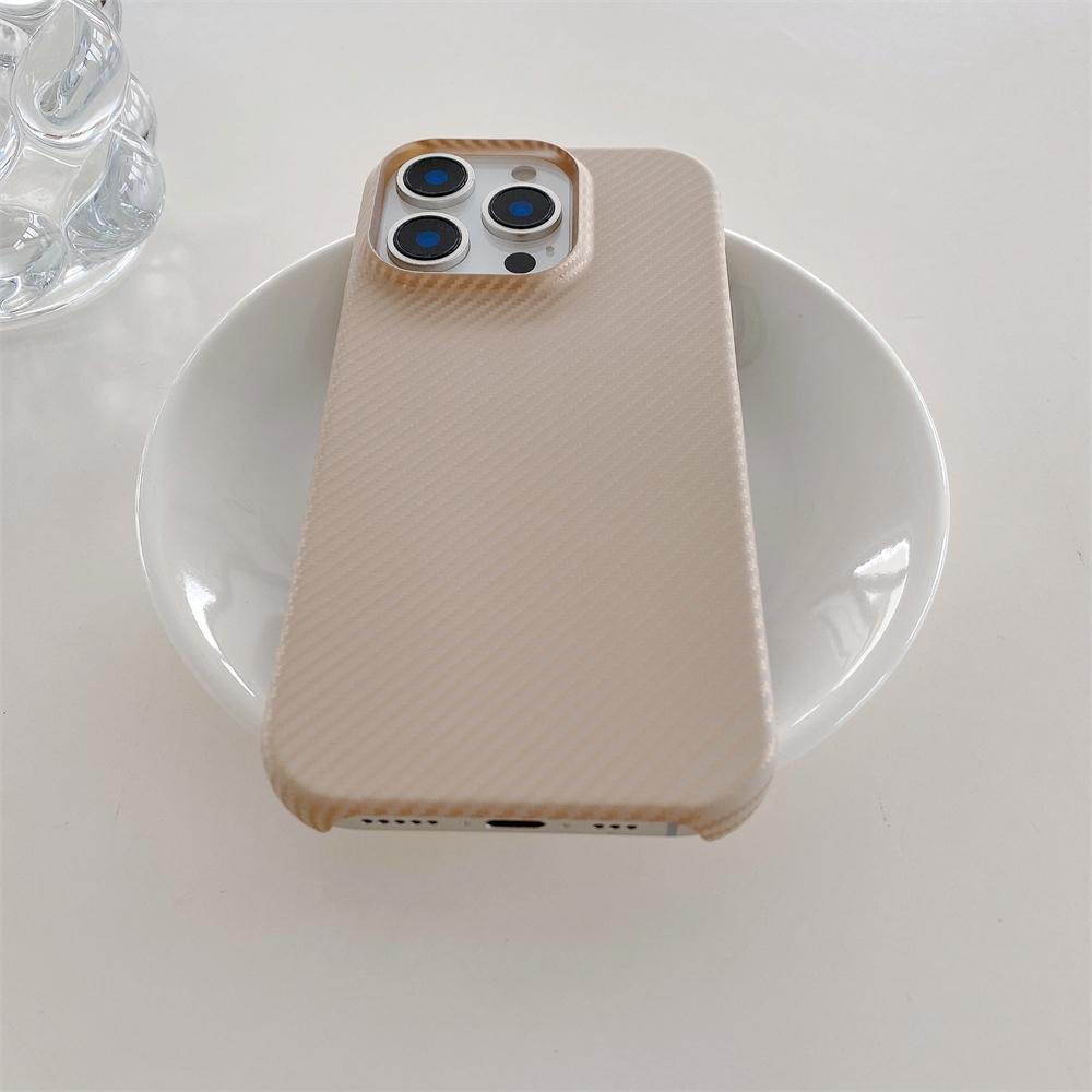 For IPhone 17 Air 16 Plus 15 14 13 Pro Max Kevlar Pattern Phone Case Carbon Fiber Leather Borderless Protective Cover