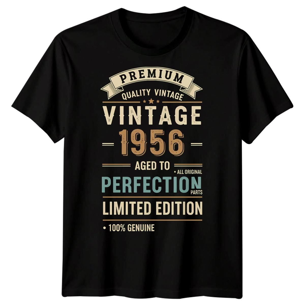 Vintage 1956 All Original Parts Mens T-Shirt 70th Birthday Gift L