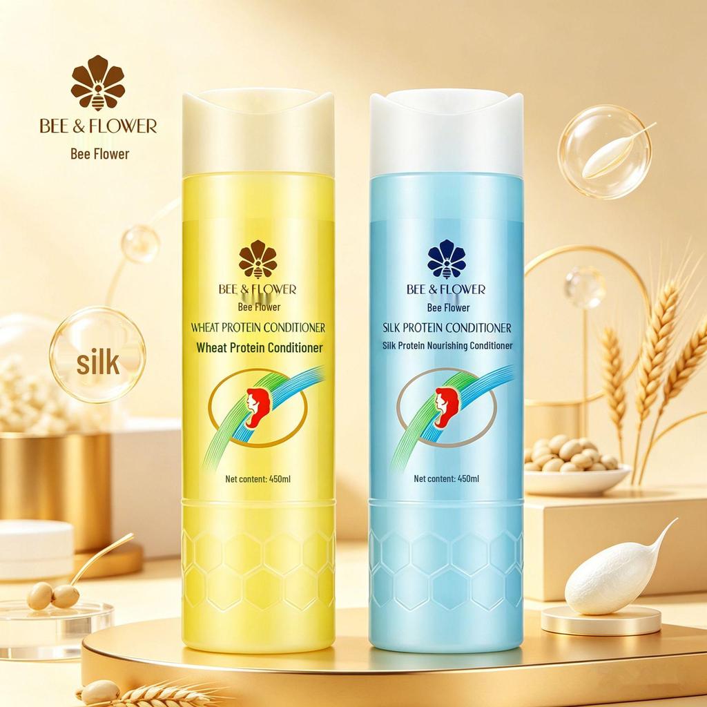 Classic Moisturizing Hair Conditioner with Wheat & Silk Proteins, Smoothing Hair Milk Mask, 450ml - For Women & Men
