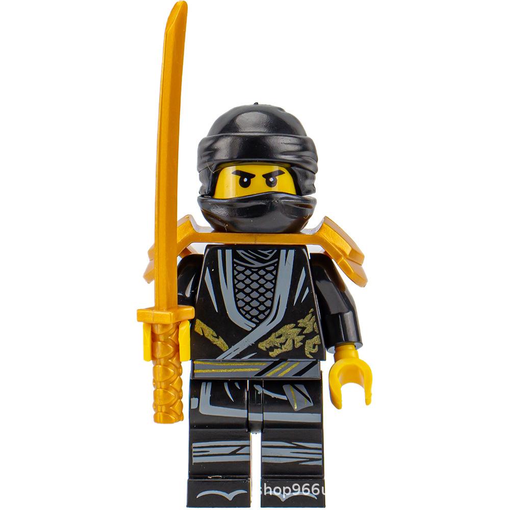 Ninja Warrior Superhero Doll With Weapon Single Building Block Assembly Toy