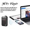 Mini Pocket FM Radio High Sensitivity Digital Radios Receiver Wireless Bluetooth Speaker with LED Display Recording TF Card Play