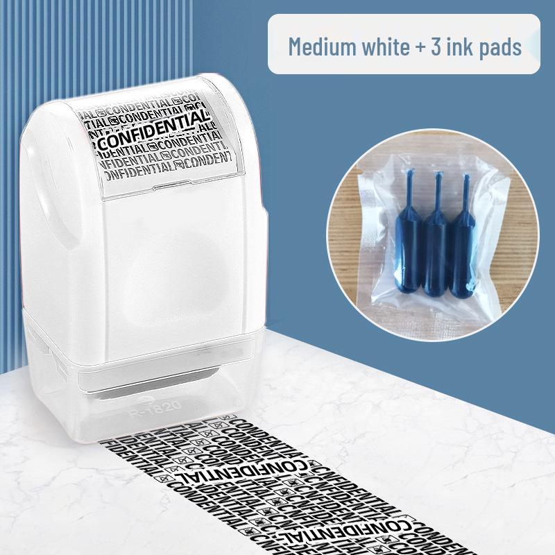 Roller Privacy Stamp with Anti-Leakage Cover