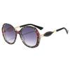 New European and American women's round frame sunglasses, personalized versatile sunglasses, vacation concave sunglasses