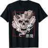 Japanese Demon Art Face Skull Devil Oni Harajuku Aesthetic T-Shirt