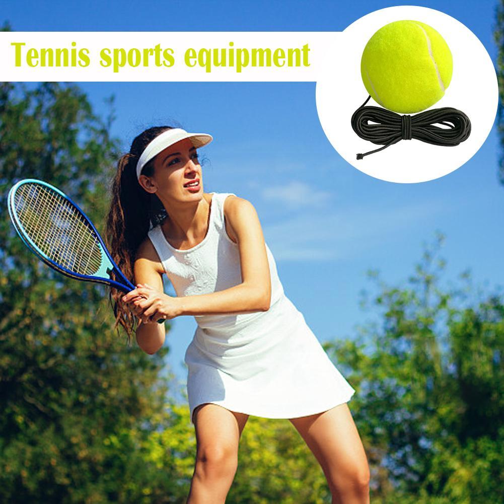 Minge de antrenament profesională de tenis, 1 buc, cu minge elastică, echipament portabil pentru antrenament, minge cu coarde, săritură tenis, fitness, tenis O6B3