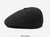 Stylish Duckbill Cap for Middle-Aged and Elderly Men - Warm, Velvet-Lined, Casual Hat for Autumn and Winter Outdoors.