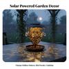 Solar birds Feeder lights Waterproof Solar birds Feeder Weather Resistant Vintage Hollow Garden Lantern for Outdoor, Patio, Yard