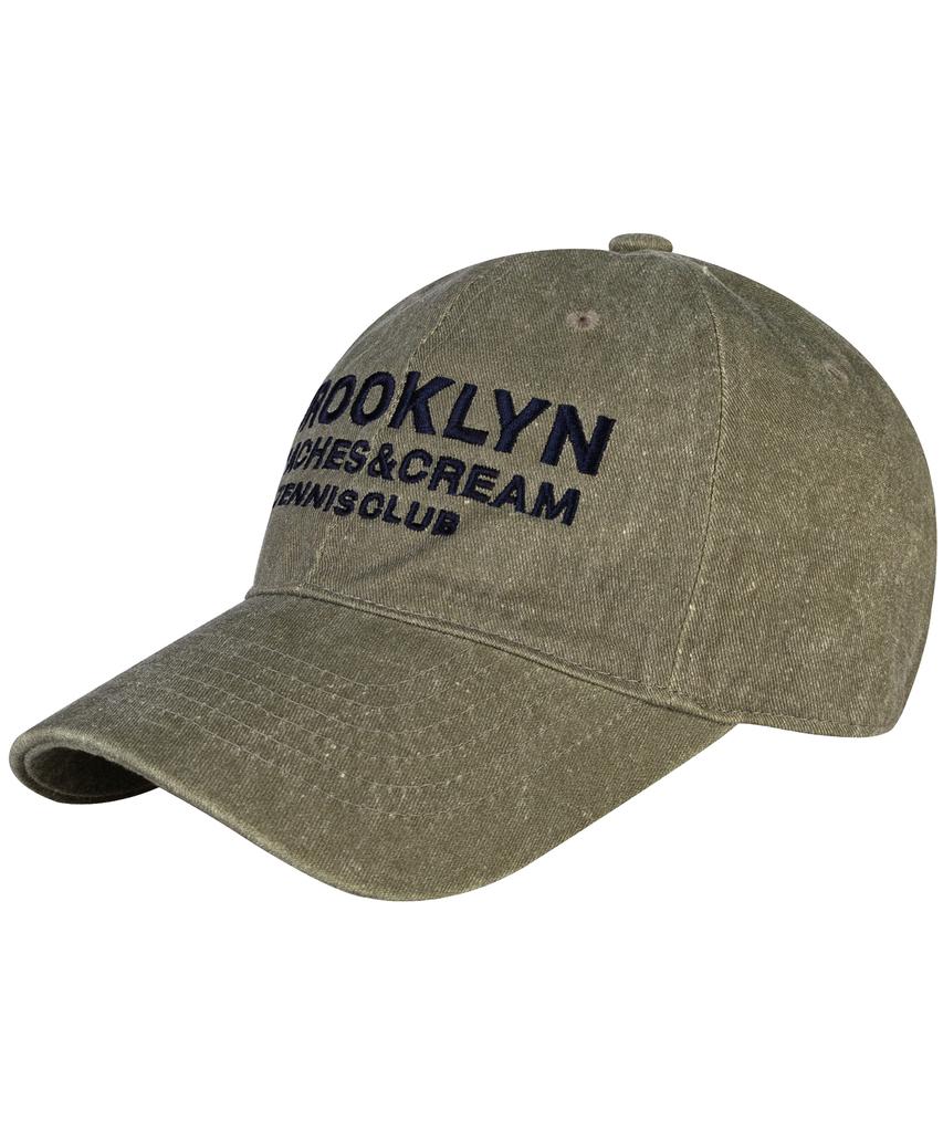 Bichiseuaenkeulim Brooklyn Tennis Club Pigment Ball Cap-Khaki