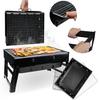 Portable Folding Travel Grill Camping Suitcase Charcoal With Handle