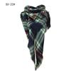 Sciarpa a scialle triangolare a quadri in finto cachemire stile europeo americano - Scaldacollo alla moda versatile per primavera, autunno, inverno