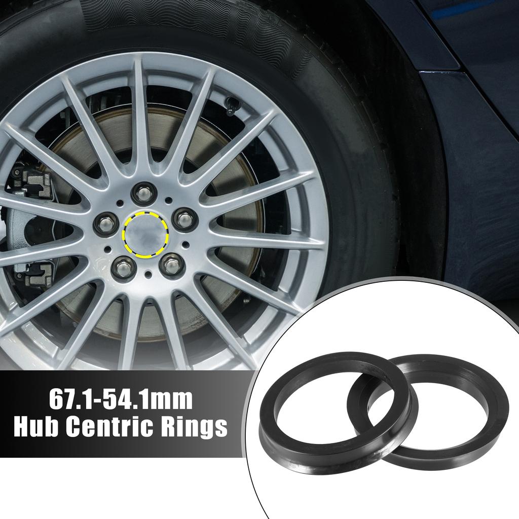 X Autohaux 2pcs Plastic Car Wheel Hub Centric Rings Wheel Bore Center 67.1-54.1 67.1-56.1 67.1-60.1 67.1-63.4 67.1-66.1mm