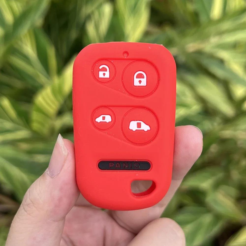 5 Button Silicone Car Key Cover Case Protect Skin Rubber Shell Holder for Honda Odyssey Mini Van 1999 2000 2001 2002 2003 2004