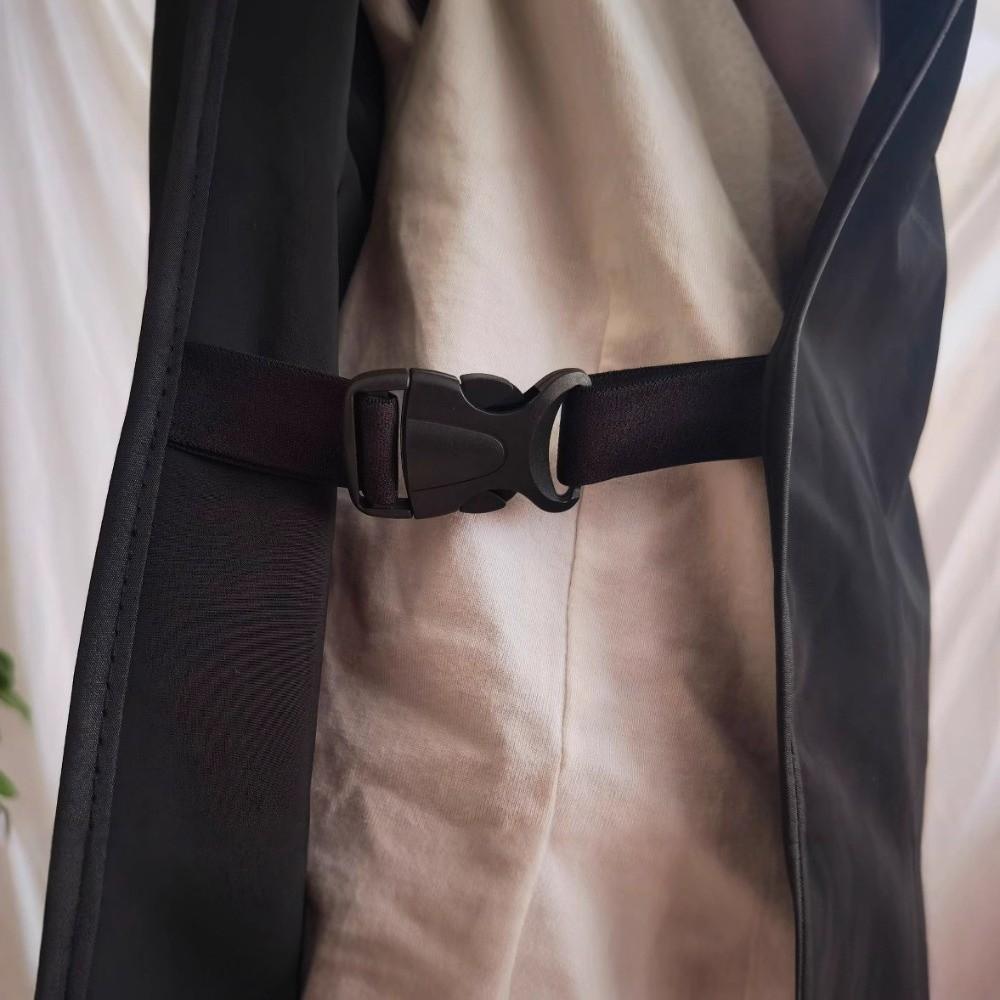 Schwarze Friseur-Schürze Professionelle Friseur-Haar-Uniform für Kosmetikstudio