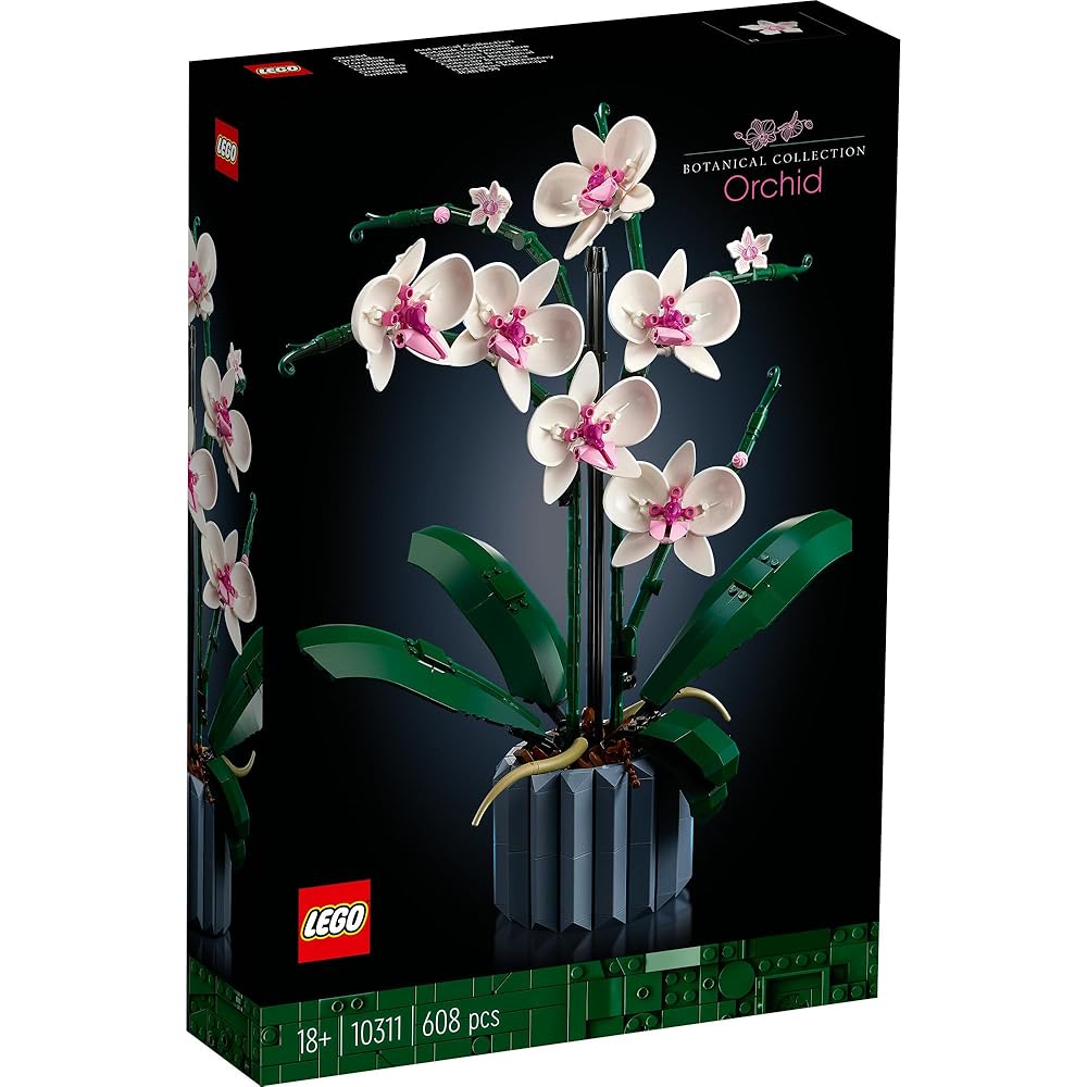 LEGO Botanical Orchid Building Toy 10311 Decorative Flower Arrangement for Home Interior Gift for Men and Women
