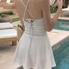 One Piece Swimsuit Women's Skirt Style Fairy Fan Chaoxian Han Ins Hot Soaking Covering Belly Slimming Conservative Sexy Swimming Outfit